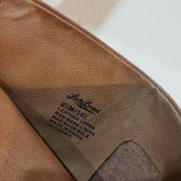 Lucky Brand LP Tommie Leather Boots Booties 8.5M - Picture 6 of 12